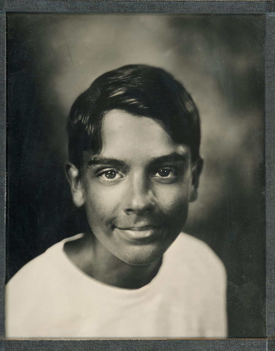 Portrait au collodion humide d'un jeune garçon — William Moureaux